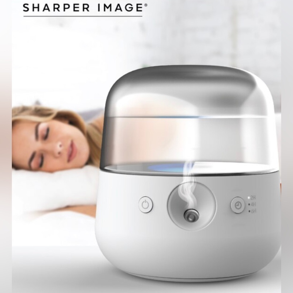 NEW Sharper Image Portable Mini Travel Humidifier Cool Mist~UV light~USB NIB